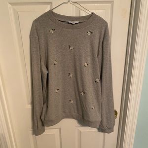 Polagram Grey Floral Sweatshirt